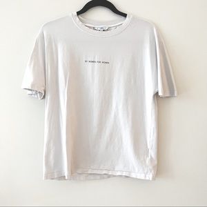 J.ING white t shirt BY WOMEN FOR WOMEN